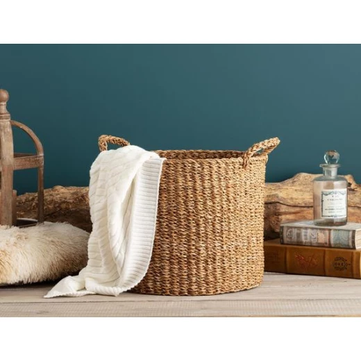 Madame Coco - Ciana Round Wicker Basket - Large Madame Coco - Ciana Round Wicker Basket - Large