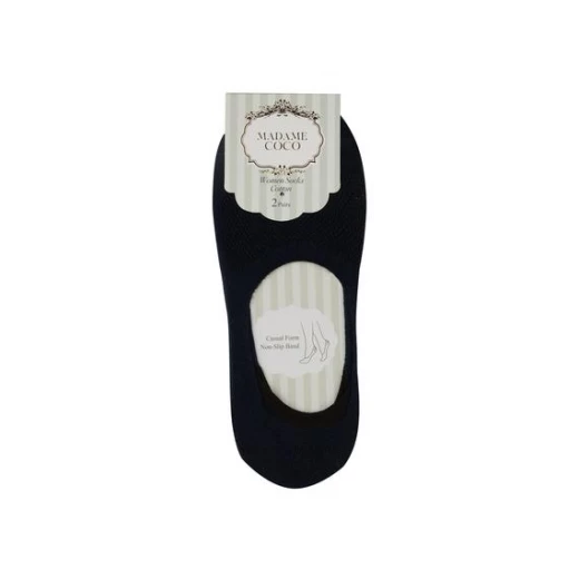 Madame Coco - Women's Socks 2-piece, Navy - مدام كوكو - Image 2