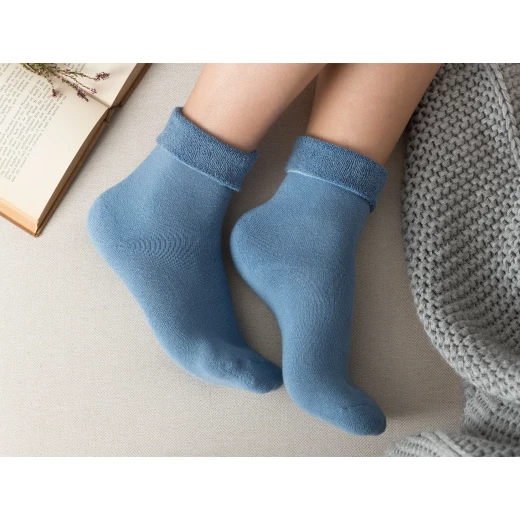 Madame Coco - Demeka Women's Ankle Socks, Blue Madame Coco - Demeka Women's Ankle Socks, Blue