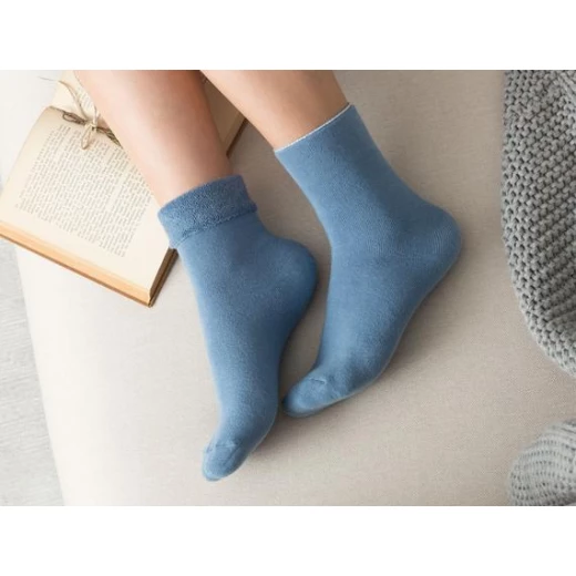 Madame Coco - Demeka Women's Ankle Socks, Blue - مدام كوكو - Image 2