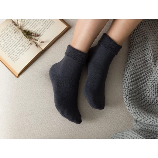 Madame Coco - Demeka Women's Ankle Socks, Anthracite Madame Coco - Demeka Women's Ankle Socks, Anthracite
