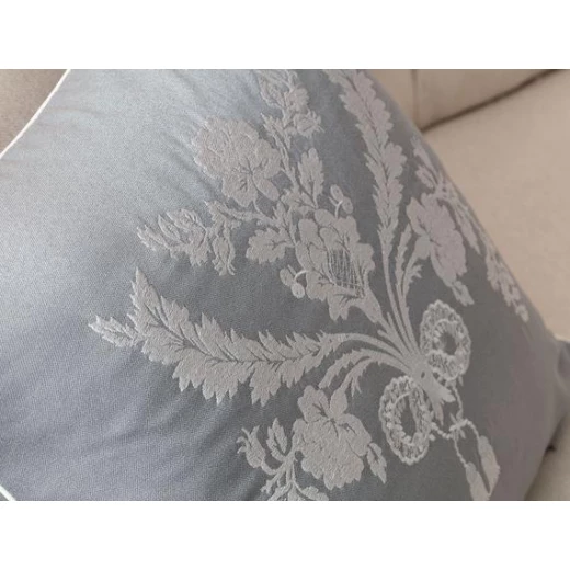 Madame Coco - Alix Embroidered Pillow Case, Gray - مدام كوكو - Image 2