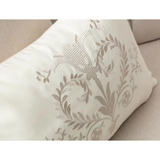 Madam Coco - Celie Embroidered Pillow Case, Beige - مدام كوكو - Image 2