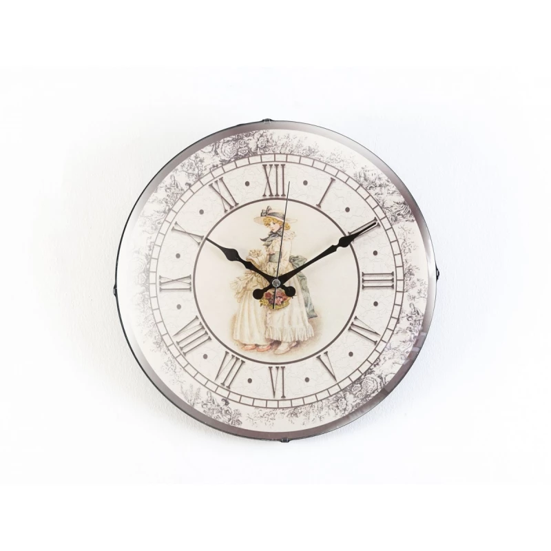 Madame Coco - Orıane Wall Clock, Gray - مدام كوكو