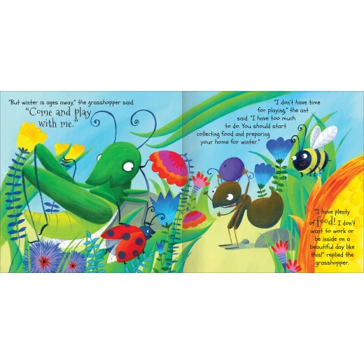Miles Kelly - Aesop's Fables The Ant And The Grasshopper - مايلز كيلي - Image 2