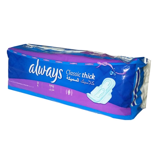 Always Classic Thick Long Panty Liners - 9 Pads