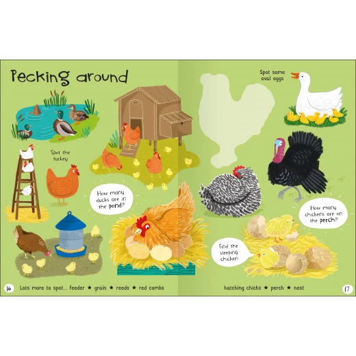 Miles Kelly - Lots to Spot Sticker Book: On the Farm! - مايلز كيلي - Image 2