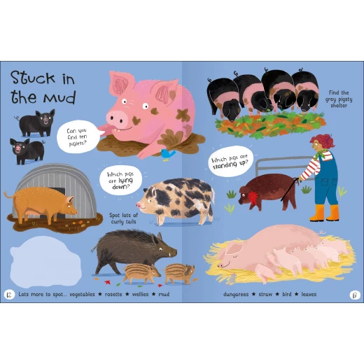 Miles Kelly - Lots to Spot Sticker Book: On the Farm! - مايلز كيلي - Image 3