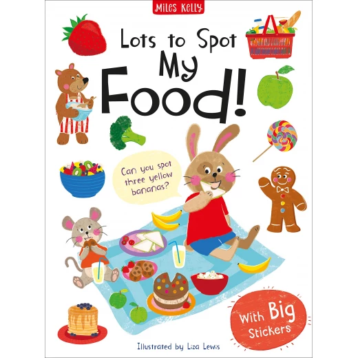 ميلز كيلي - Lots to Spot Sticker Book: My Food! ميلز كيلي - Lots to Spot Sticker Book: My Food!