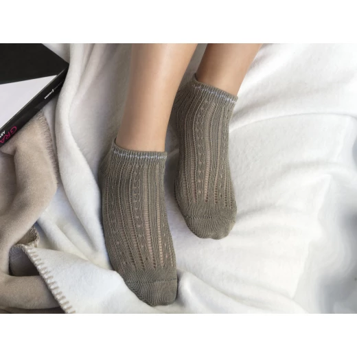 Madame Coco - Souffle Ankle Socks - Khaki Madame Coco - Souffle Ankle Socks - Khaki