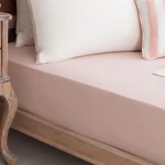 Madame Coco - Jersey Fitted Sheet - Double, Powder Pink - مدام كوكو