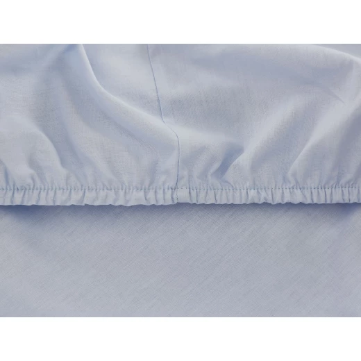 Madame Coco - Manon Ranforce Fitted Sheet - Double, Light Blue - مدام كوكو - Image 3