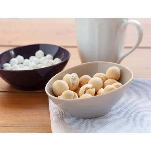 Madame Coco - Plastic Oval Bowl, Stone Madame Coco - Plastic Oval Bowl, Stone