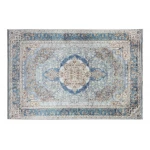 Madame Coco - Merci Shiny Effect Velvet Carpet - Turquoise - مدام كوكو