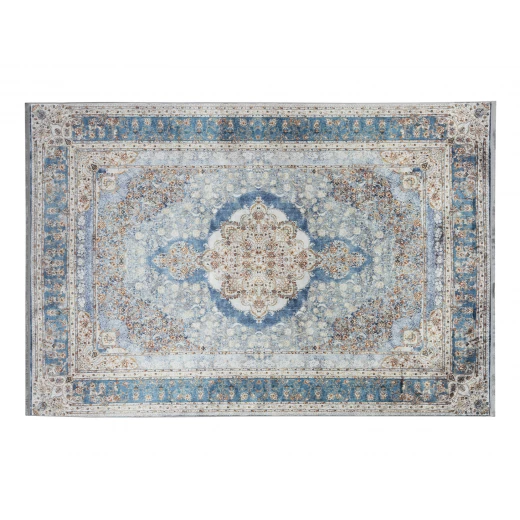 Madame Coco - Merci Shiny Effect Velvet Carpet - Turquoise Madame Coco - Merci Shiny Effect Velvet Carpet - Turquoise