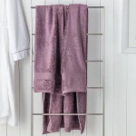Madame Coco - Bamboo Bath Towel, Dark Damson - مدام كوكو