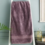 Madame Coco Madame Coco - Bamboo Large Bath Towel, Dark Damson - مدام كوكو