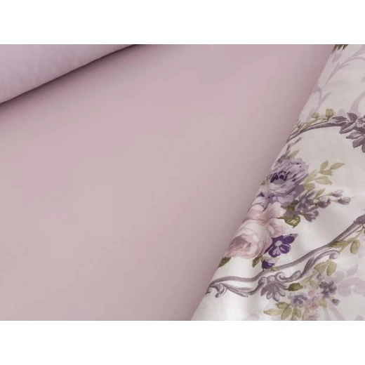 Madame Coco - Florinda Duvet Cover Set, Double, Damson / White - مدام كوكو - Image 2