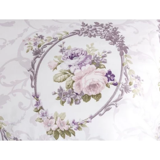 Madame Coco - Florinda Duvet Cover Set, Double, Damson / White - مدام كوكو - Image 3