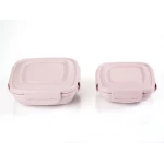 Madame Coco - 2-piece Square Storage Container, Pink - مدام كوكو
