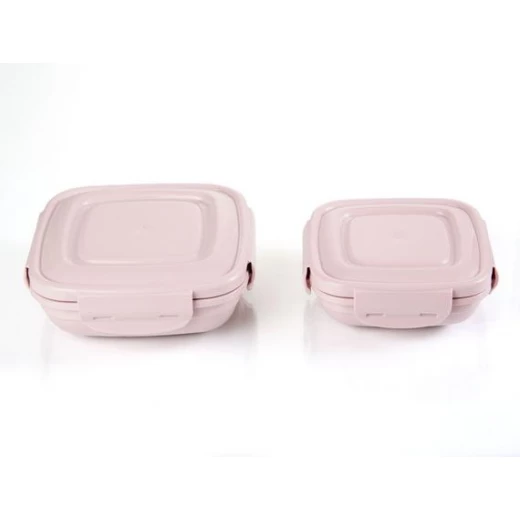 Madame Coco - 2-piece Square Storage Container, Pink