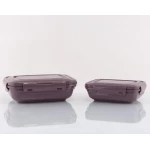 Madame Coco - 2-piece Rectangular Storage Container - Dark Damson - مدام كوكو