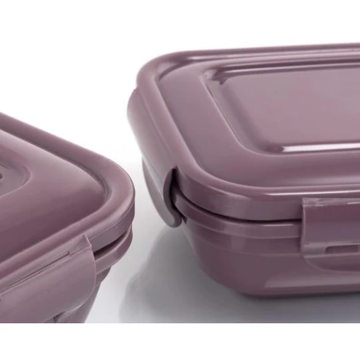 Madame Coco - 2-piece Rectangular Storage Container - Dark Damson - مدام كوكو - Image 2