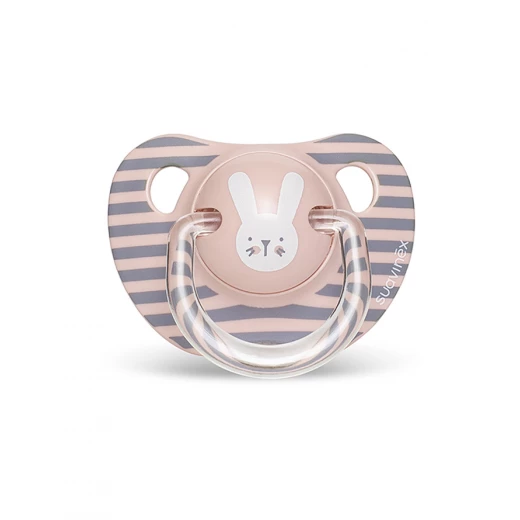 Suavinex Physiological Silicone Soother 6 - 8 Month, Pink Suavinex Physiological Silicone Soother 6 - 8 Month, Pink