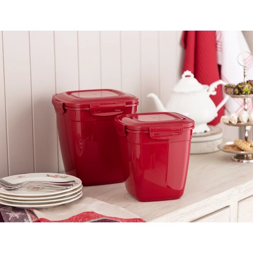 Madame Coco - Square Storage Box 5000-3200ml, Rio Red Madame Coco - Square Storage Box 5000-3200ml, Rio Red