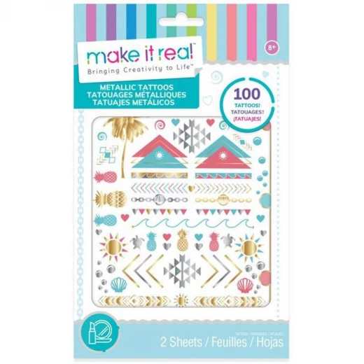 Make it Real Metallic Tattoos Pink Make it Real Metallic Tattoos Pink
