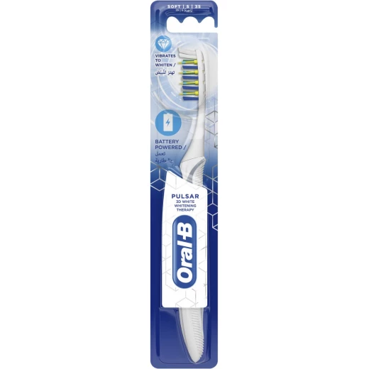 Oral-B Pulsar Battery Powered Toothbrush, White