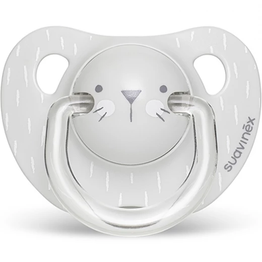 Suavinex Evo Ana Soother S Whiskers 6-18m - Grey Suavinex Evo Ana Soother S Whiskers 6-18m - Grey