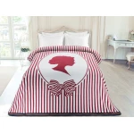 Madame Coco - Jacquard Blanket - Single, Bordeaux - مدام كوكو