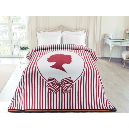 Madame Coco - Jacquard Blanket - Single, Bordeaux Madame Coco - Jacquard Blanket - Single, Bordeaux