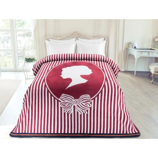 Madame Coco - Jacquard Blanket - Single, Bordeaux - مدام كوكو - Image 2