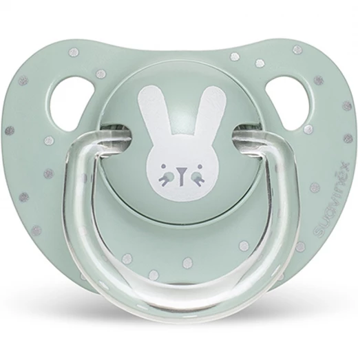 Suavinex Evolution Anatomical Pacifier 0-6M, Green Rabbit Suavinex Evolution Anatomical Pacifier 0-6M, Green Rabbit