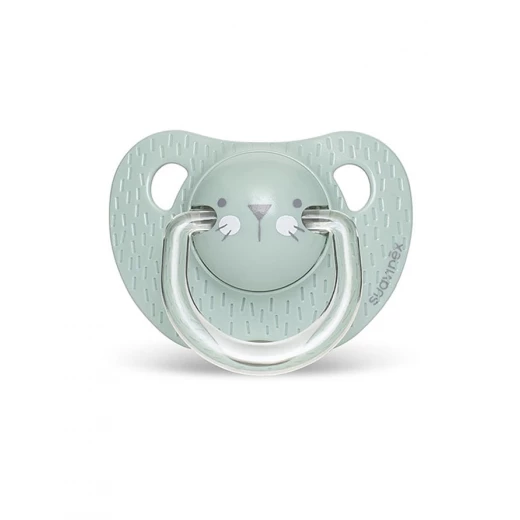 Suavinex Evolution Anatomical Pacifier 0-6M, Green Whiskers Suavinex Evolution Anatomical Pacifier 0-6M, Green Whiskers