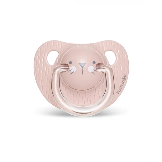 Suavinex Evolution Anatomical Pacifier 0-6M, Pink Whiskers Suavinex Evolution Anatomical Pacifier 0-6M, Pink Whiskers