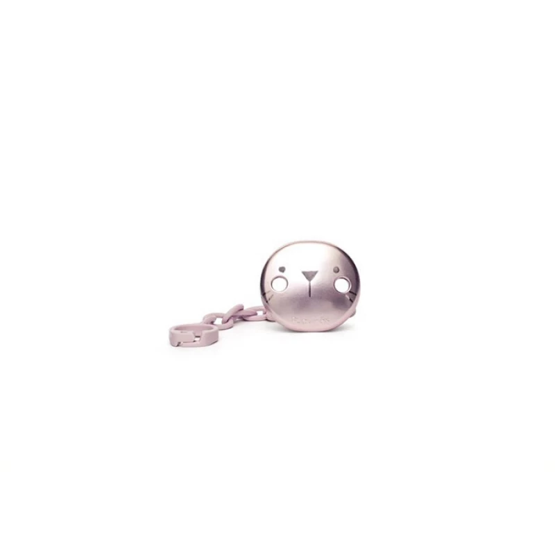 Suavinex Pacifier clip with HYGGE Ribbon Pink Kitten - سوافينكس