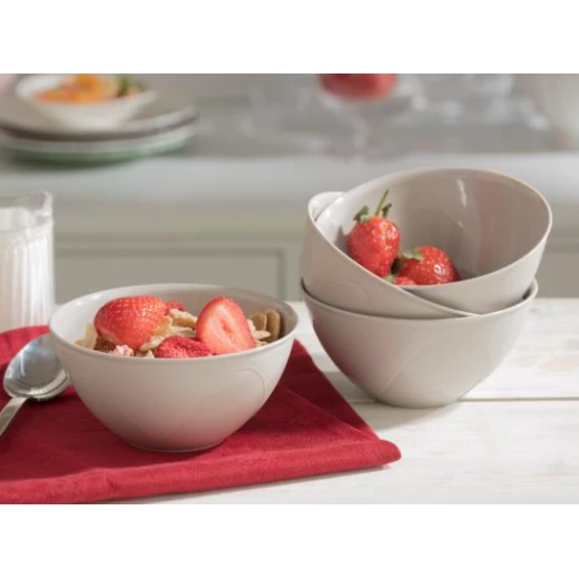 Madame Coco - Darel Round Bowl of 4 - Soft Beige Madame Coco - Darel Round Bowl of 4 - Soft Beige