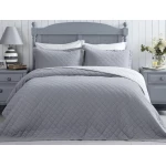 Madame Coco - Therron Vintage Double Bed Linen With Wash - Gray - مدام كوكو