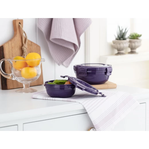 Madame Coco - Daily 2-Round Storage Box 800-400ML Madame Coco - Daily 2-Round Storage Box 800-400ML