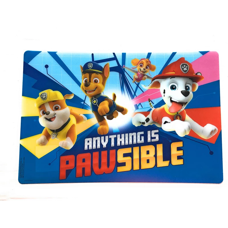Diversdealz Paw Patrol Anything is Pawsible Plastic Placemat - زاك ديزاينز