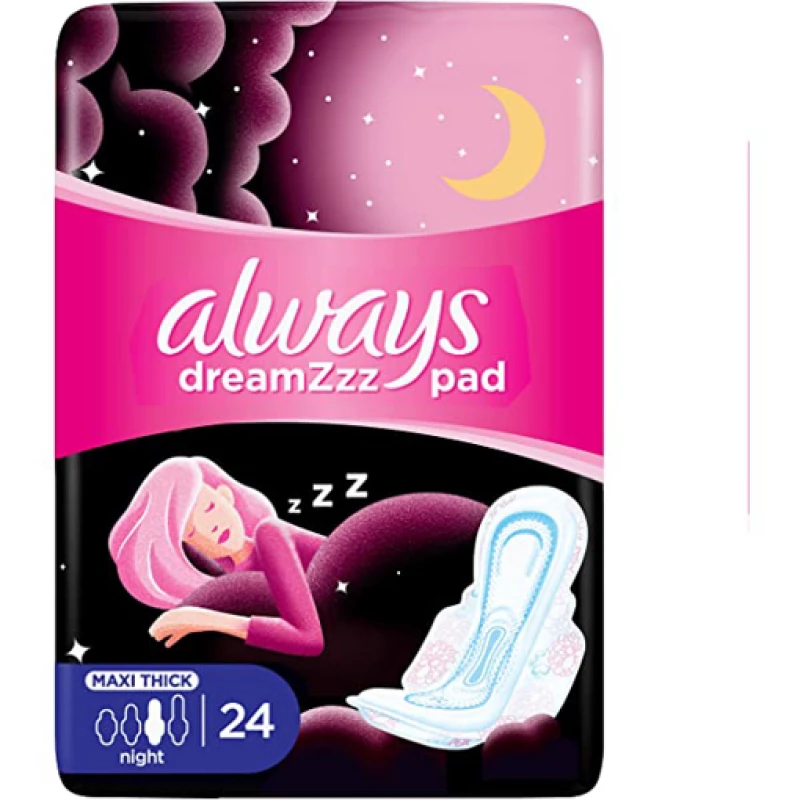 Always Cotton Soft Maxi Thick 24 Pad - أولويز