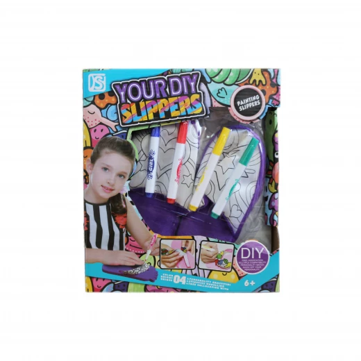 Your Diy Slippers With 5 Colors Paintting Pins Your Diy Slippers With 5 Colors Paintting Pins