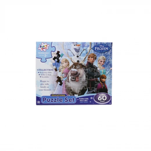 Funny Game Frozen Educational Puzzle Set 60 PCS Funny Game Frozen Educational Puzzle Set 60 PCS