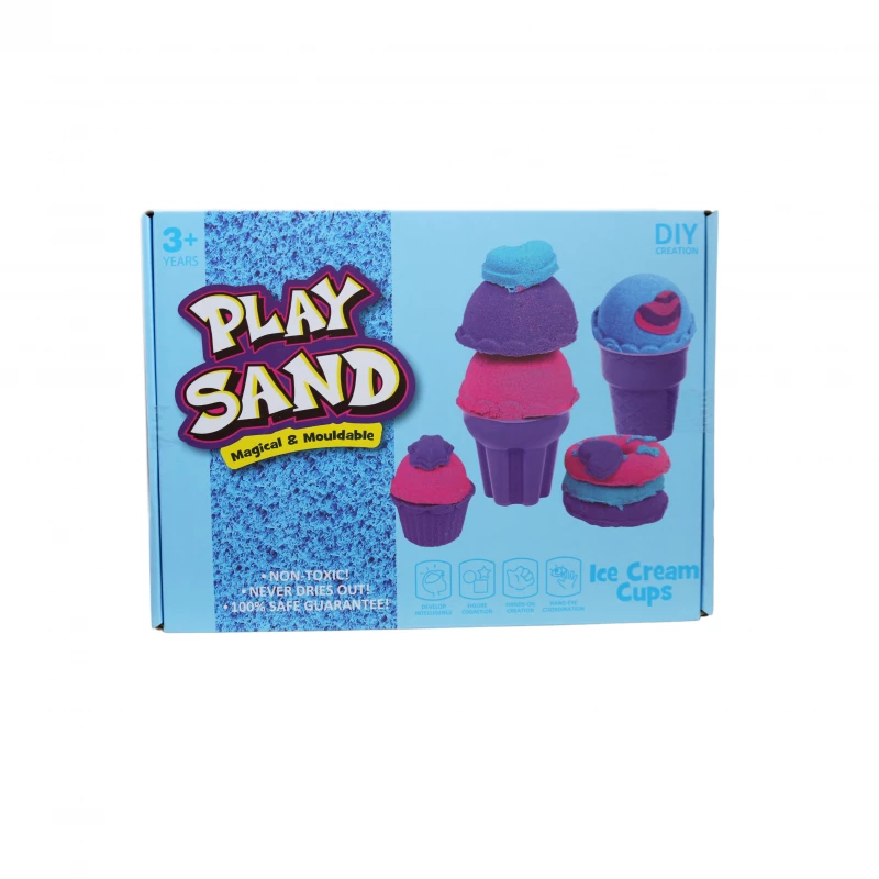 Play Sand, Magical & Mouldable, Ice Cream Cups
