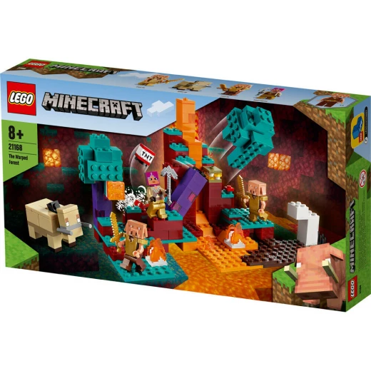 Lego - Minecraft The Nether The Warped Forest Building Set 287 Pieces