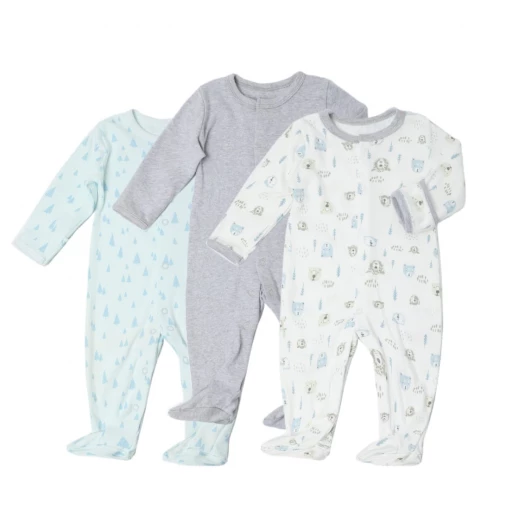 Colorland - Baby Romper 3 Pieces In One Pack - 0-3 Months