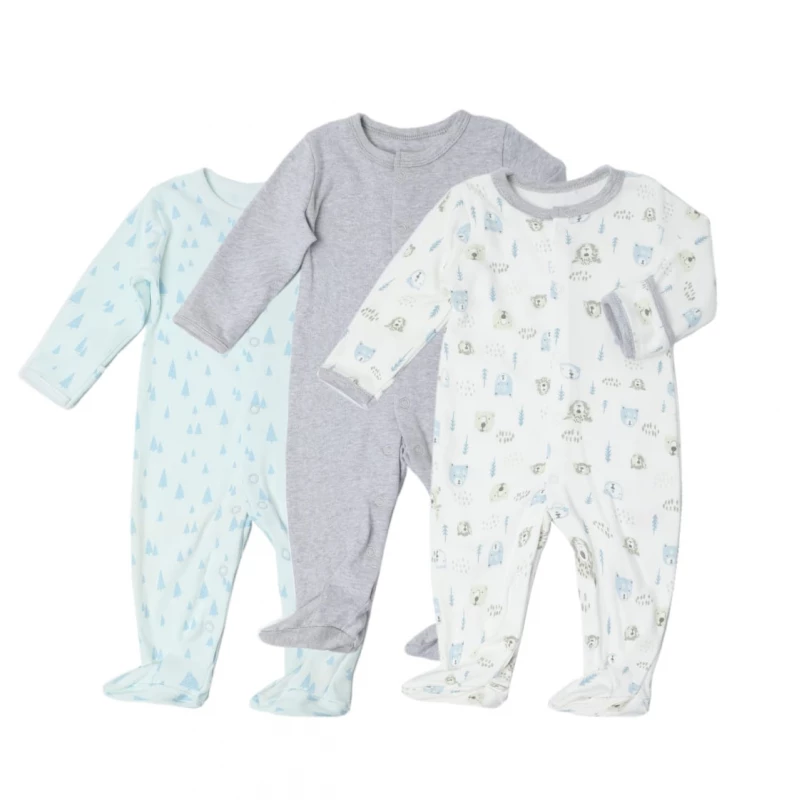 Colorland - Baby Romper 3 Pieces In One Pack - 0-3 Months - كولورلاند